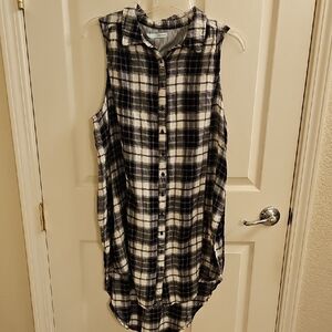 Maurices Monochrome Plaid Dress